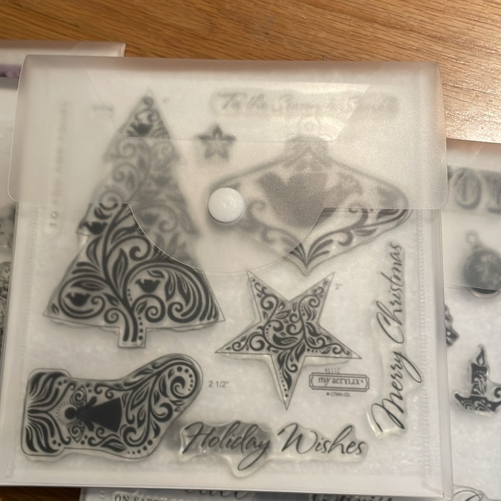 Close to my Heart decorative stamps. Set of 15 with the holders and tweezers. - Picture 6 of 16
